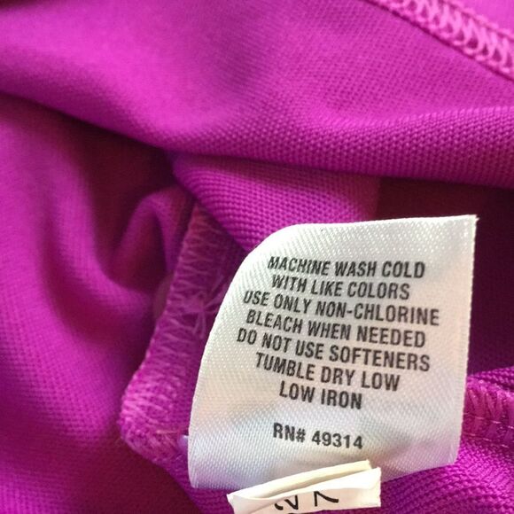 Under Armour Heat Gear Loose Fit Purple polo shirt The College at Delhi Golf XL - Picture 11 of 13